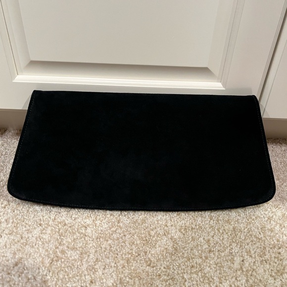 Farachi Black Suede Clutch - Picture 2 of 5